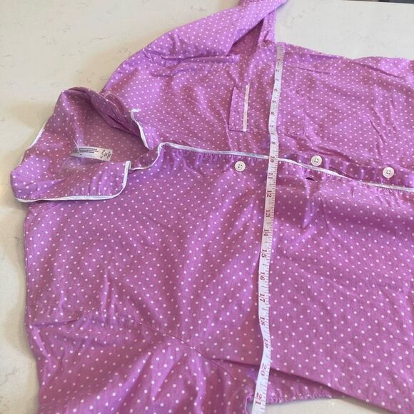 GAP Body 100% Cotton Pink White Polka Dot Girly Balletcore Sleep Set Size XL - Picture 5 of 11